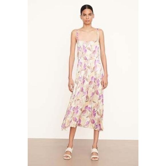 Vince Nouveau Magnolia‎ Crushed Cami Dress Size Small New with Tags - Picture 2 of 7